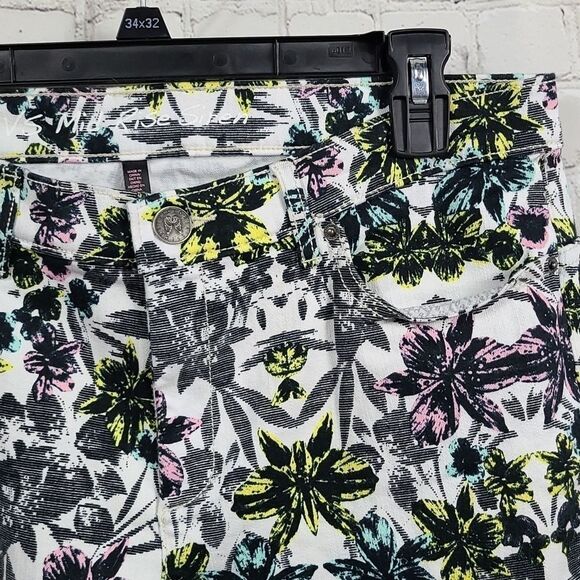 Victoria's Secret VS Mid-Rise Vintage Siren Floral Skinny Jeans Stretch Denim 14 - Picture 3 of 12